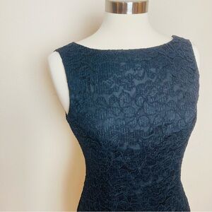 Vintage Lovely Black Lace Dress SZ 12